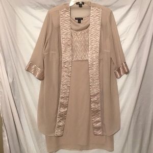 Cream Dress and matching Kimono
